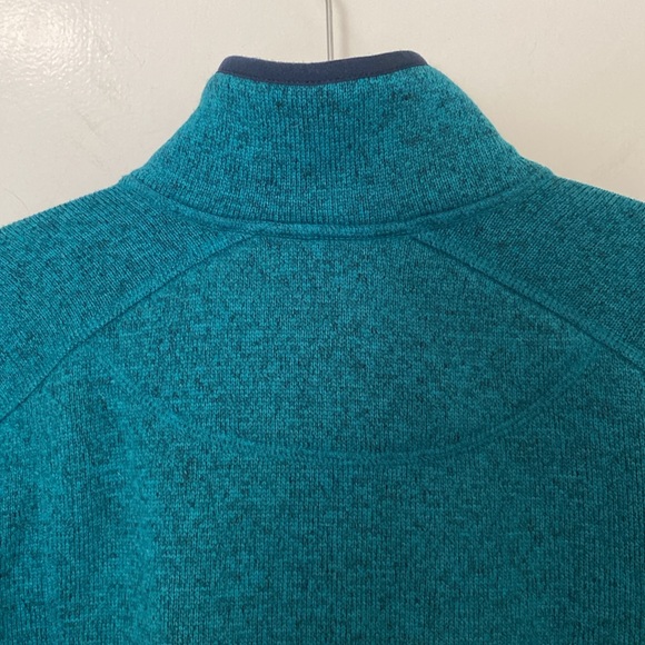 L.L.Bean Sweater Fleece Jacket Sz S REG Heather Teal - Picture 3 of 10